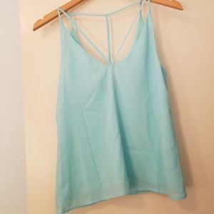 Blue Strappy Blouse